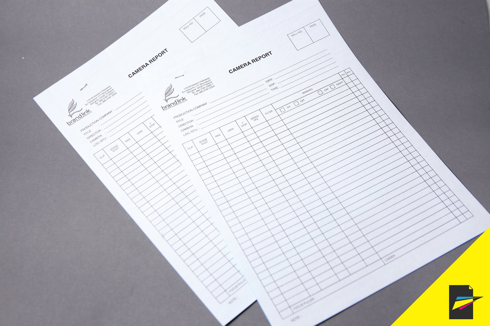 ผลงานพิมพ์แบบฟอร์ม (Form) - โรงพิมพ์ Thai Printing Center